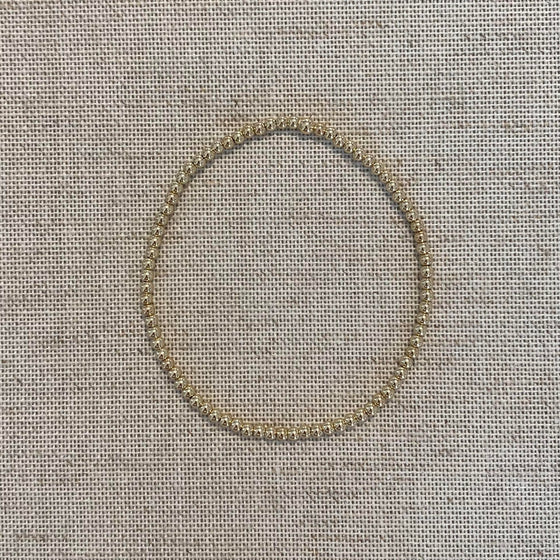 14k gold filled bead bracelet