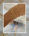 14k gold filled bead bracelet